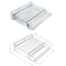 Azar Displays Adjustable Tall Divider Bin Cosmetic Tray with Tester on Front and Spring Pushers, Clear, 2-Pack 225840-TESTER-TALL-2PK - alternate 3